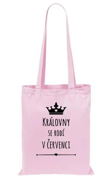 Látková taška Královny se rodí v ...