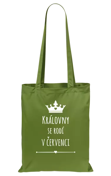 Látková taška Královny se rodí v ...