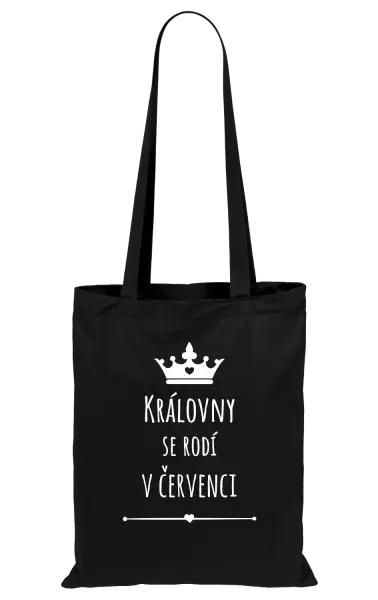 Látková taška Královny se rodí v ...