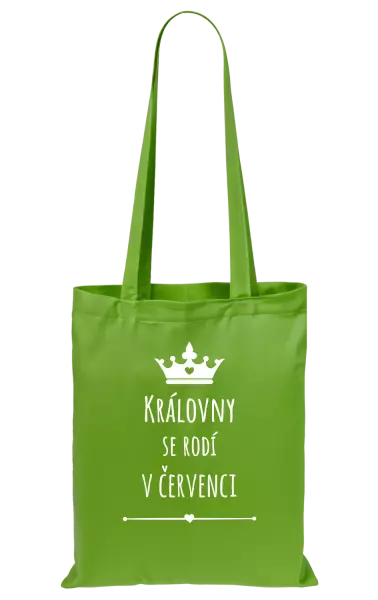 Látková taška Královny se rodí v ...