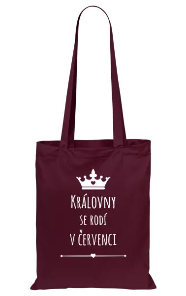 Látková taška Královny se rodí v ...