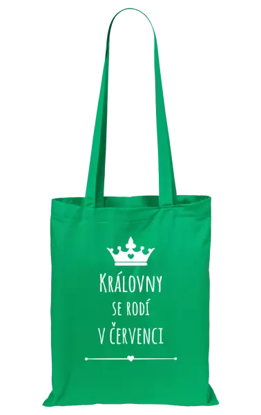 Látková taška Královny se rodí v ...