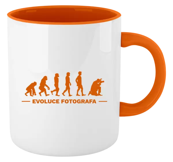 Hrnek Evoluce - fotograf