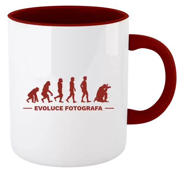 Hrnek Evoluce - fotograf