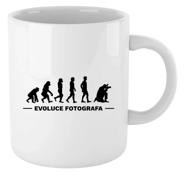 Hrnek Evoluce - fotograf