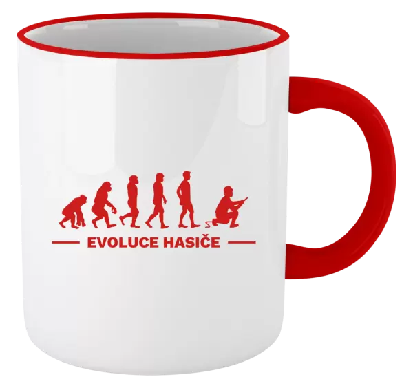 Hrnek Evoluce - hasič