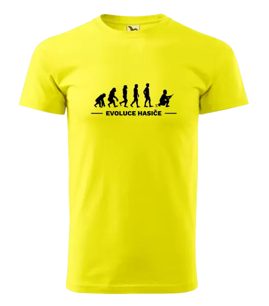 Pánské tričko Evoluce - hasič