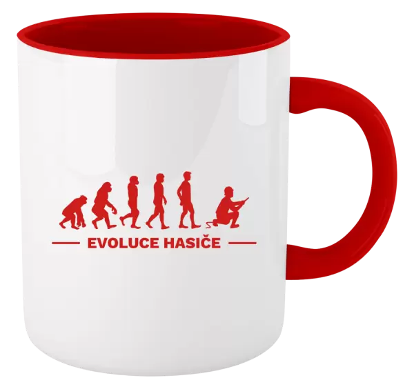 Hrnek Evoluce - hasič