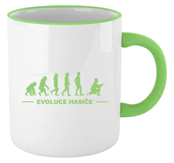 Hrnek Evoluce - hasič