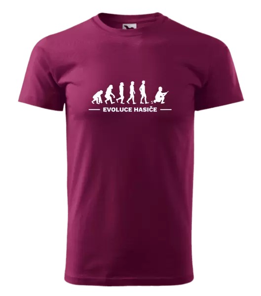 Pánské tričko Evoluce - hasič