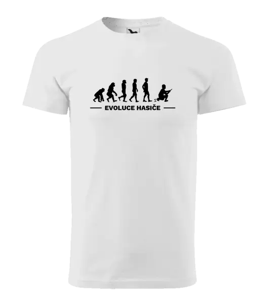 Pánské tričko Evoluce - hasič