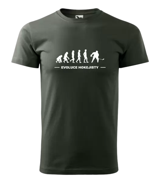 Pánské tričko Evoluce - hokejista