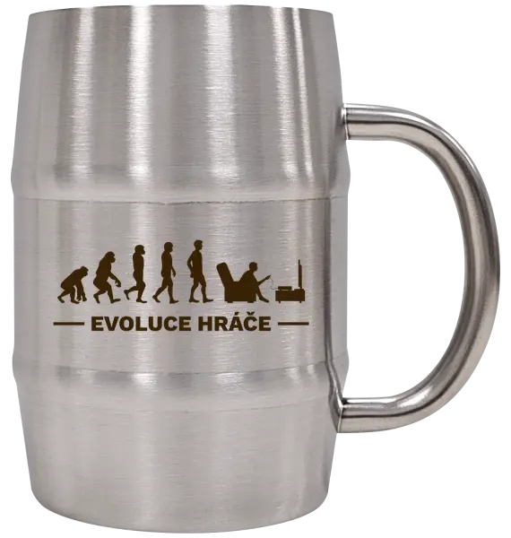 Nerezový chladicí půllitr Evoluce - hráč