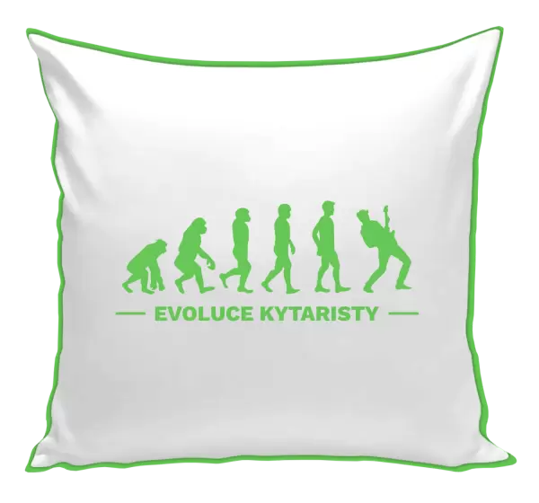 Polštář Evoluce - kytarista