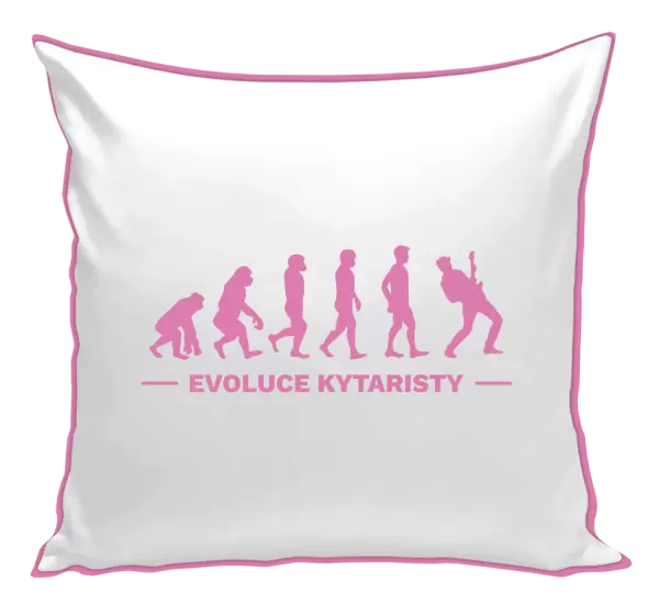 Polštář Evoluce - kytarista