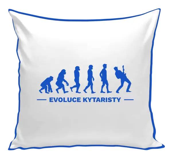 Polštář Evoluce - kytarista