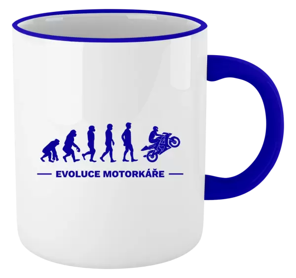 Hrnek Evoluce - motorkář