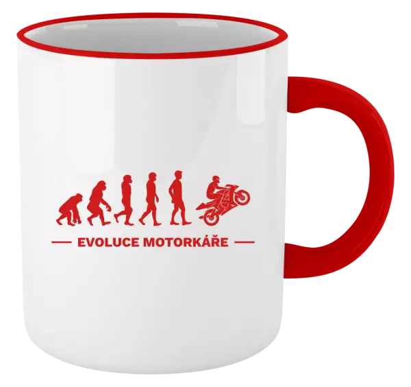 Hrnek Evoluce - motorkář