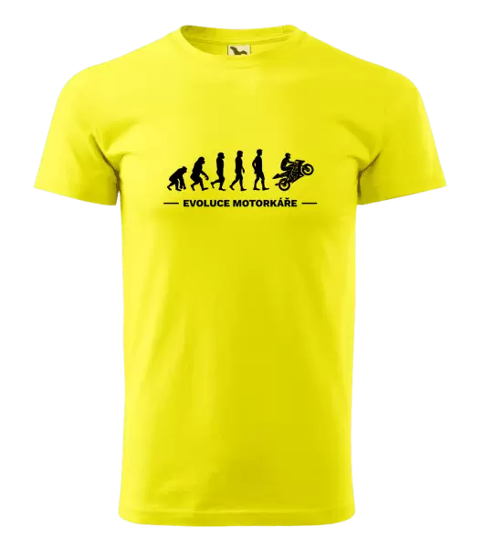 Pánské tričko Evoluce - motorkář