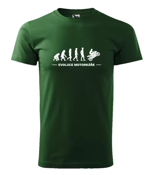 Pánské tričko Evoluce - motorkář
