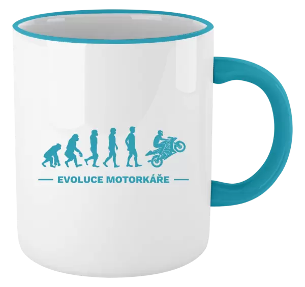 Hrnek Evoluce - motorkář