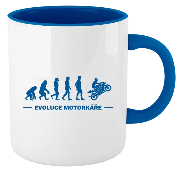 Hrnek Evoluce - motorkář