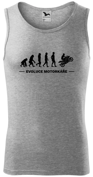 Pánské tílko Evoluce - motorkář