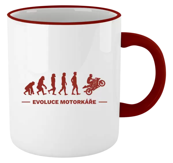 Hrnek Evoluce - motorkář