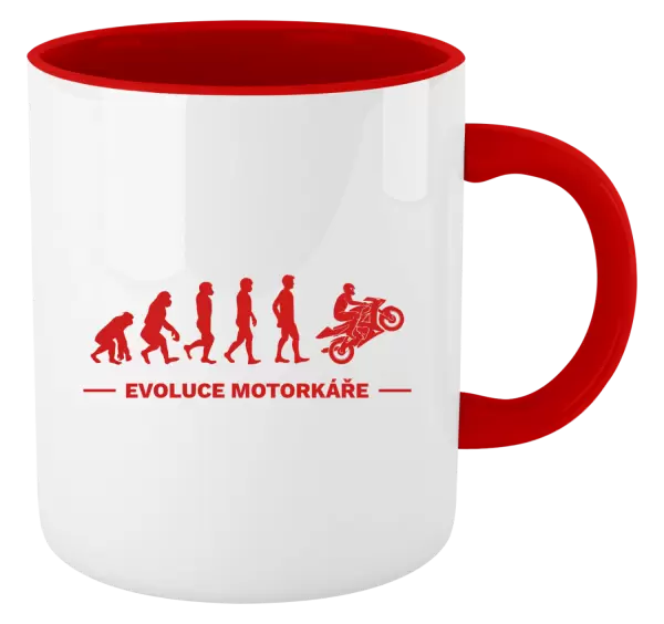 Hrnek Evoluce - motorkář