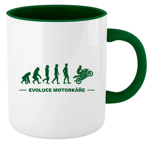 Hrnek Evoluce - motorkář