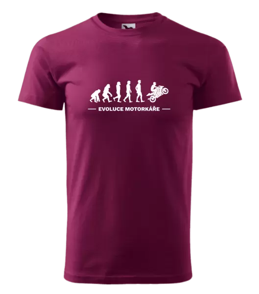Pánské tričko Evoluce - motorkář