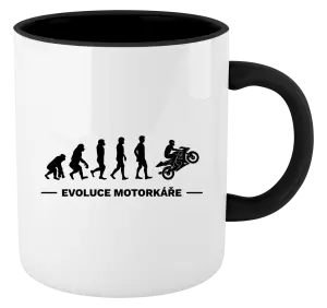 Hrnek Evoluce - motorkář