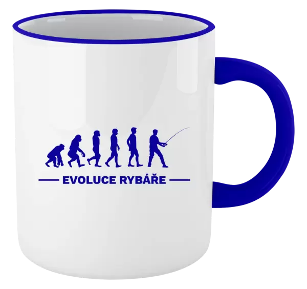 Hrnek Evoluce - rybář