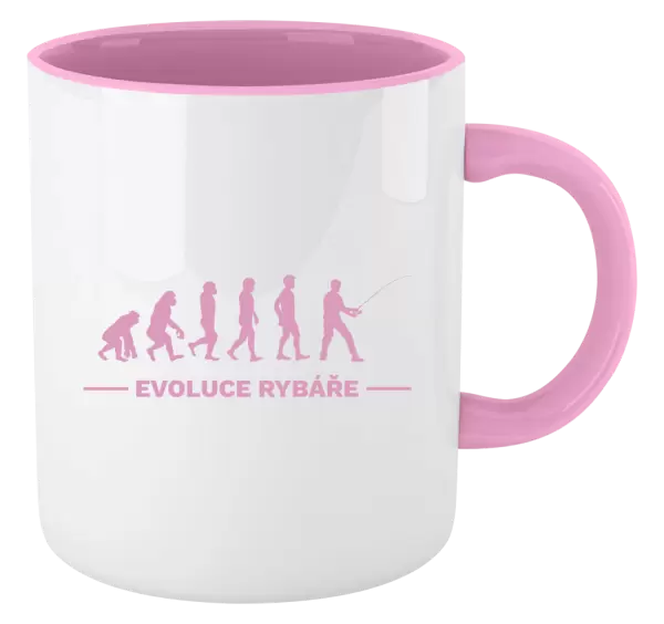 Hrnek Evoluce - rybář