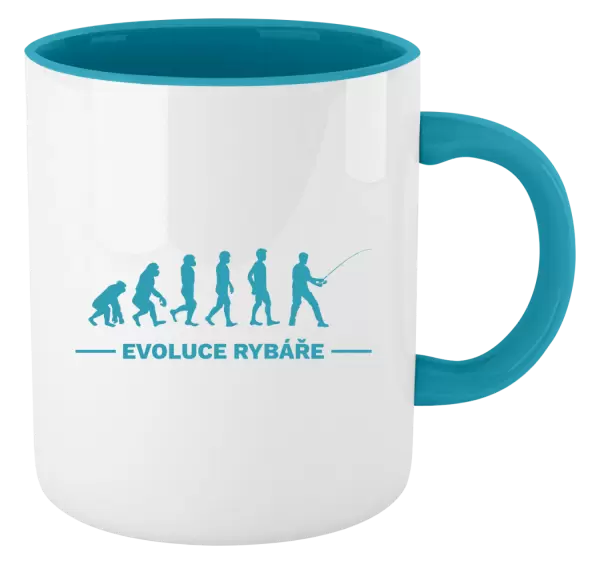 Hrnek Evoluce - rybář