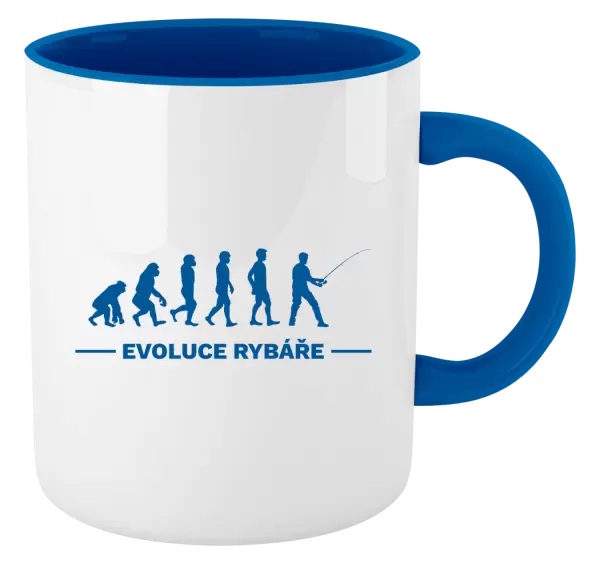 Hrnek Evoluce - rybář