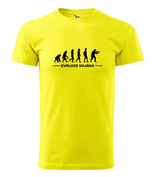Pánské tričko Evoluce - voják
