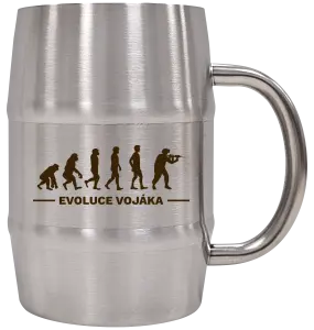 Nerezový chladicí půllitr Evoluce - voják