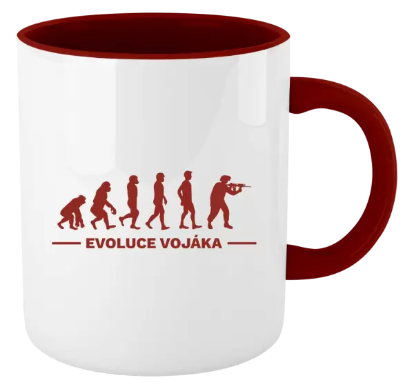 Hrnek Evoluce - voják