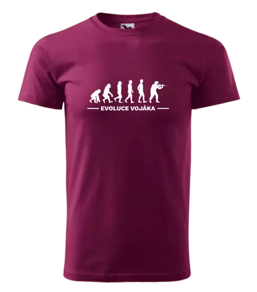 Pánské tričko Evoluce - voják