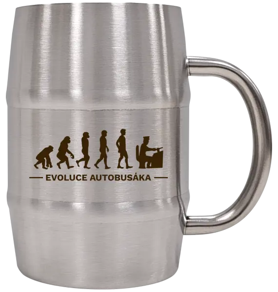 Nerezový chladicí půllitr Evoluce - autobusák