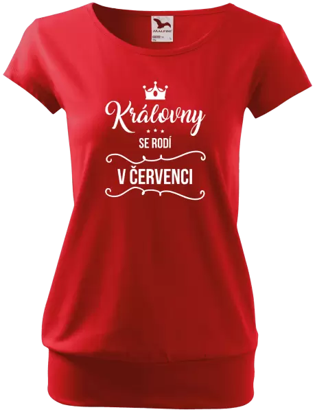 Dámské tričko Královny se rodí v měsíci ...