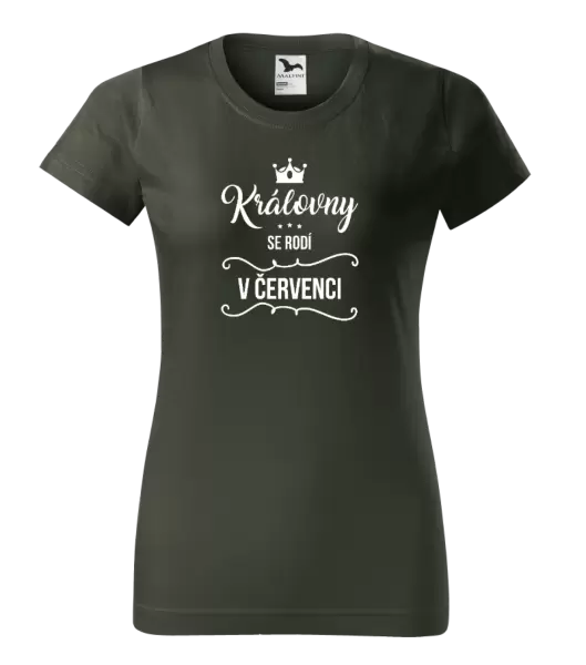 Dámské narozeninové tričko Královny se rodí v měsíci ...