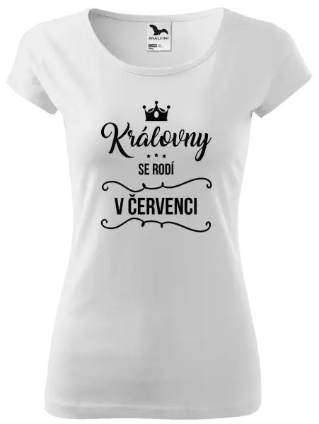 Dámské tričko Královny se rodí v měsíci ...
