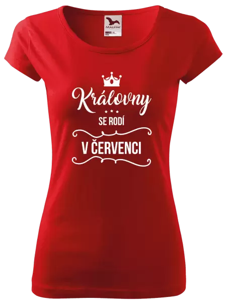 Dámské tričko Královny se rodí v měsíci ...