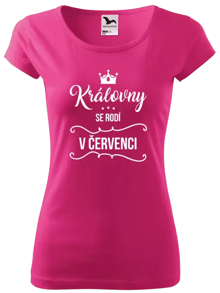 Dámské tričko Královny se rodí v měsíci ...