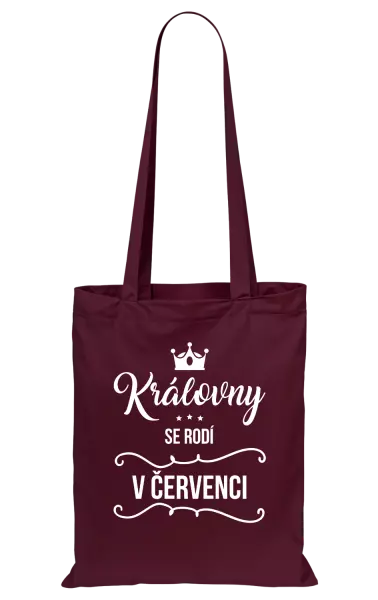 Látková taška Královny se rodí v měsíci ...