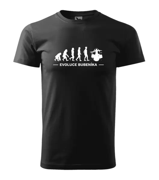 Pánské tričko Evoluce - bubeník