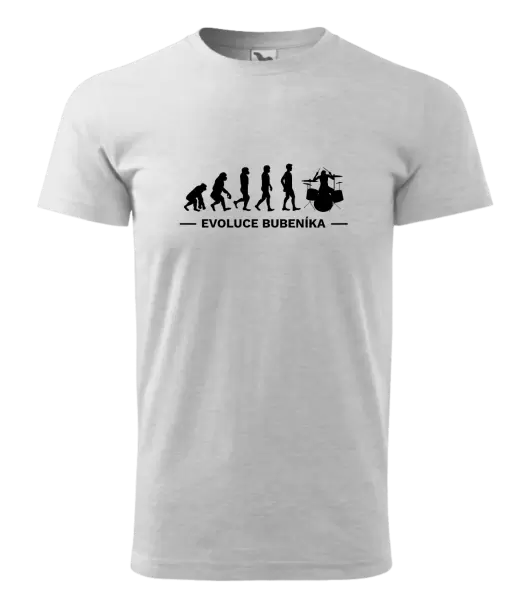 Pánské tričko Evoluce - bubeník