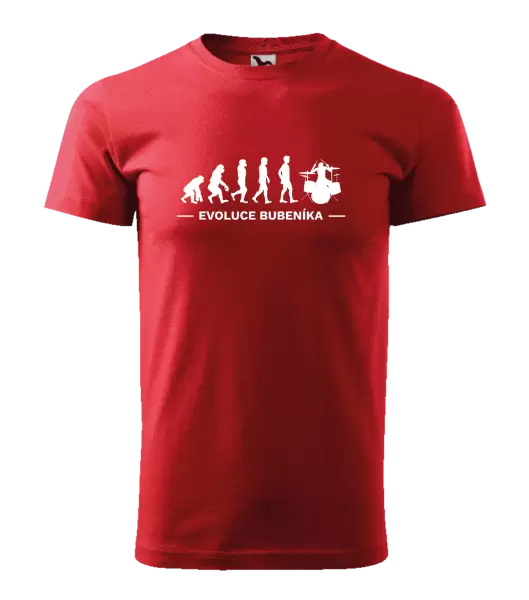 Pánské tričko Evoluce - bubeník